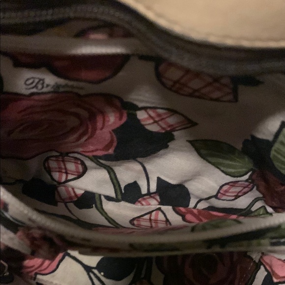 Brighton Candace Straw & leather Shoulder bag double heart charm double straps - Picture 12 of 15